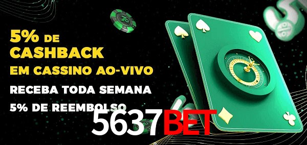 Promoções do cassino ao Vivo 5637bet